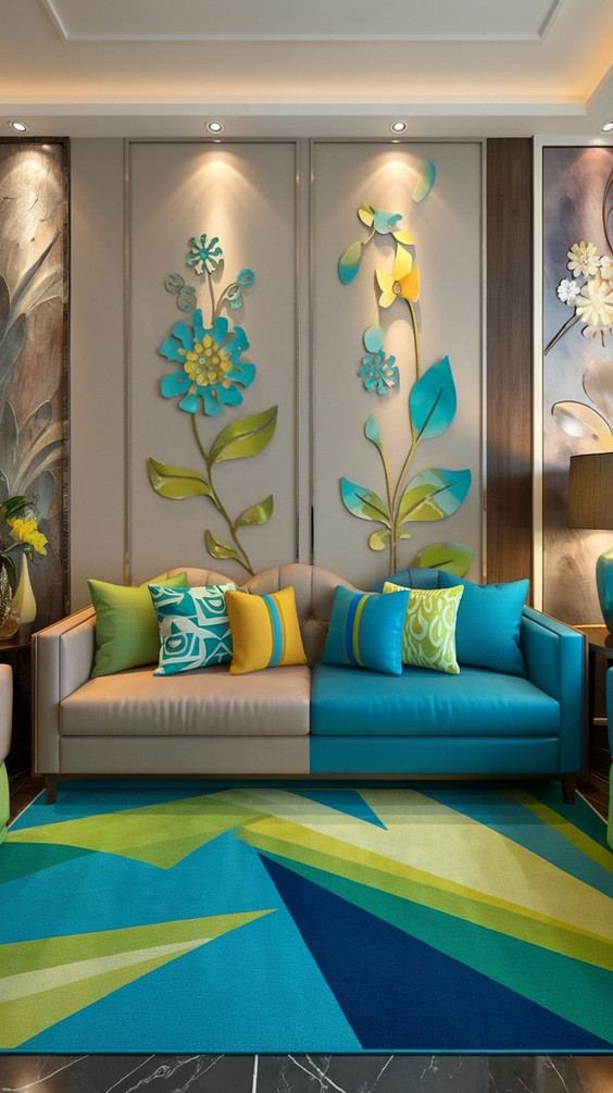 Spring 2025 Living Room Trends: Textures, Art & Light Transformations