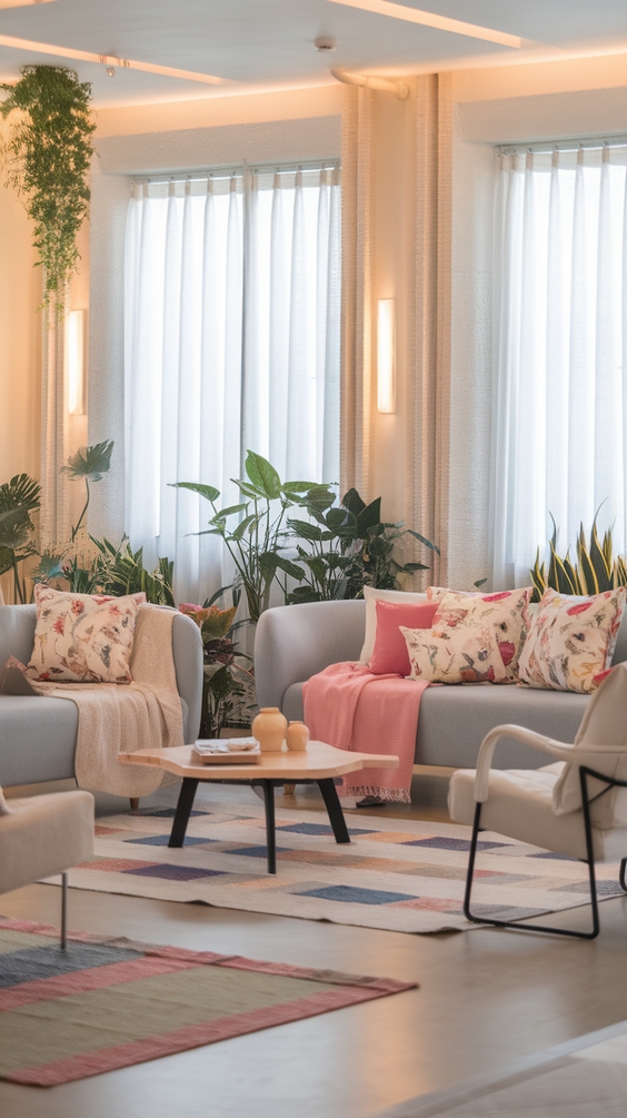 Spring 2025 Living Room Trends: Textures, Art & Light Transformations