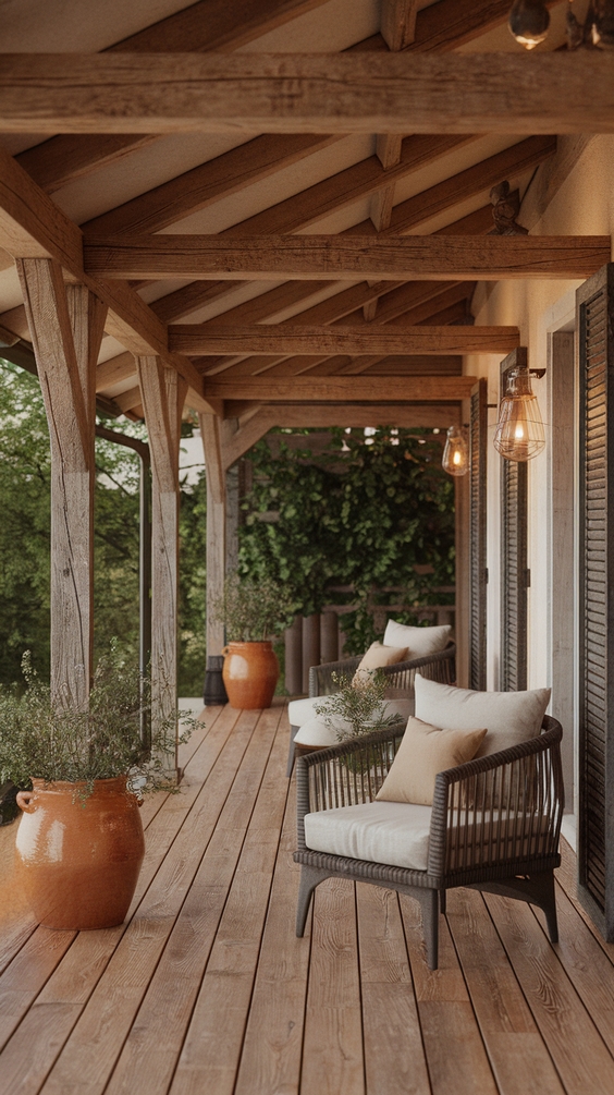 Veranda Ideas for Small Terraces and Outdoor Living Spaces with Cozy and Modern Touches