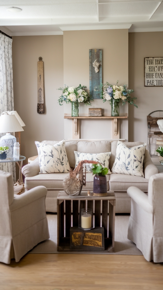 Spring 2025 Living Room Trends: Textures, Art & Light Transformations