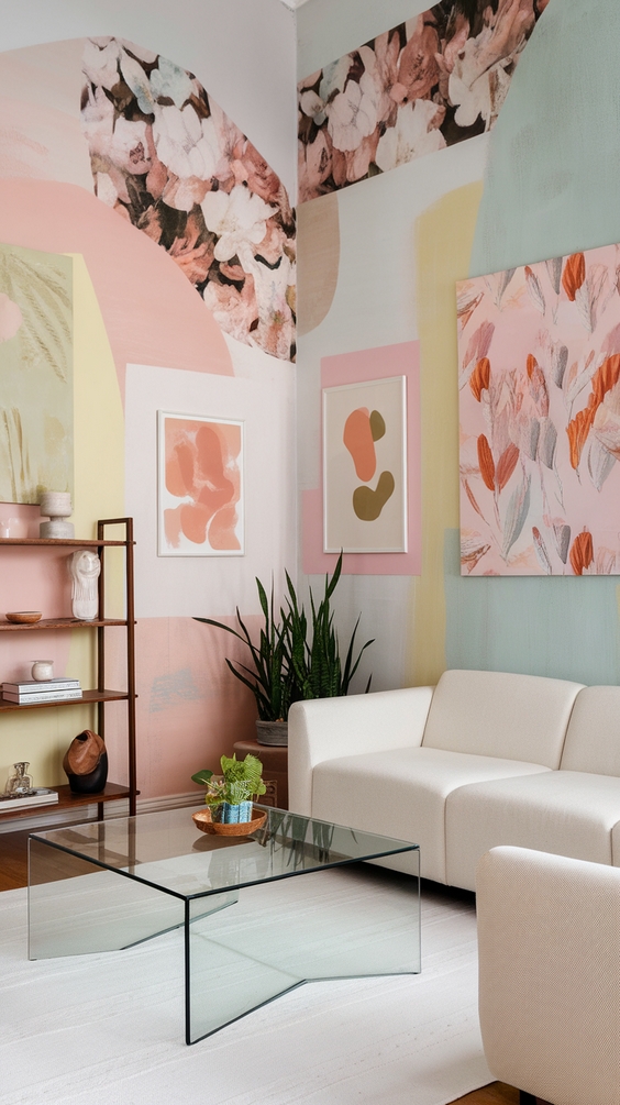 Spring 2025 Living Room Trends: Textures, Art & Light Transformations