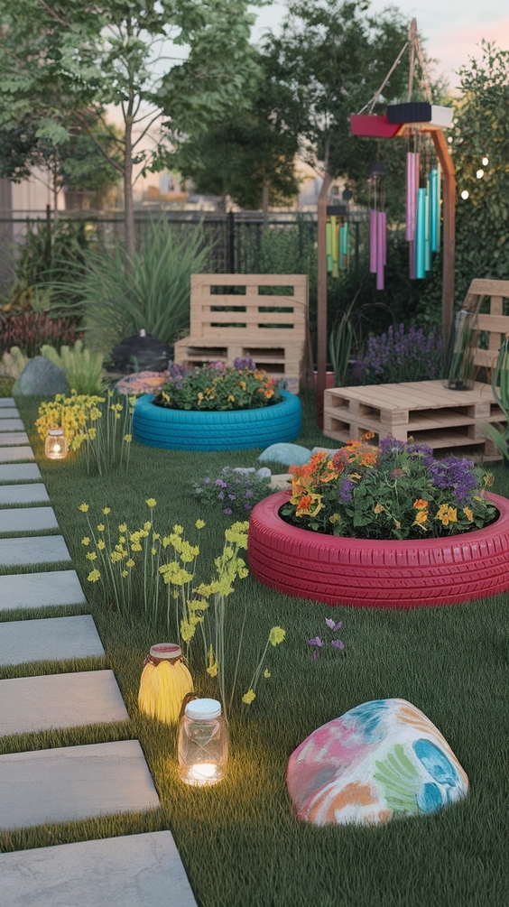 Creative DIY Garden Decor Ideas 2025 for Indoor, Outdoor, Balcony, and Backyard Spaces