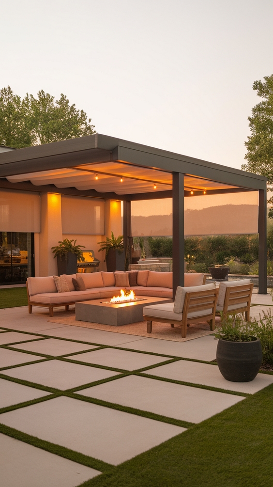 Covered Outdoor Entertaining Area Backyard Tips and Decor Ideas for Every Season