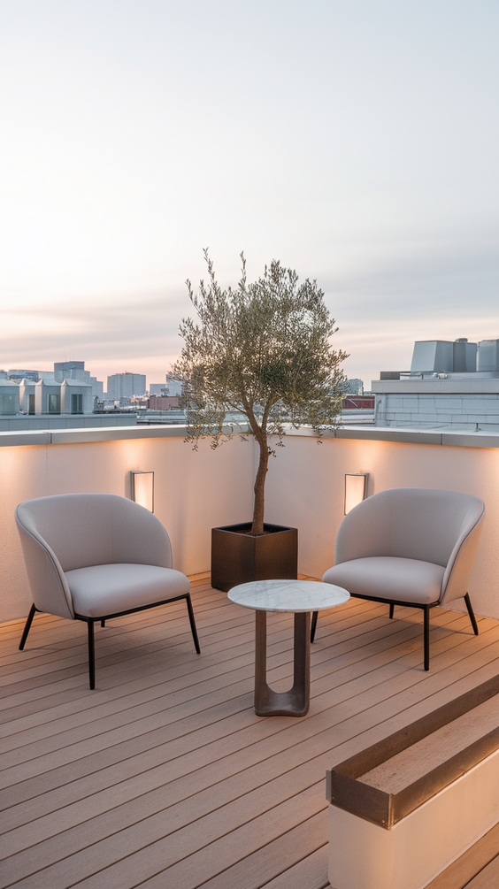 Simple and Stylish Rooftop Terrace Design Ideas for Modern Outdoor Living and Roof Garden Bliss