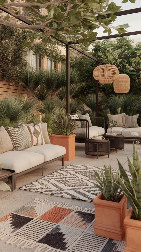 Covered Outdoor Entertaining Area Backyard Tips and Decor Ideas for Every Season