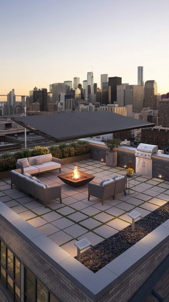 Simple and Stylish Rooftop Terrace Design Ideas for Modern Outdoor Living and Roof Garden Bliss