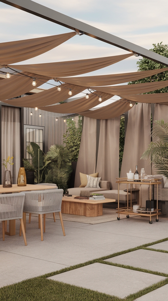 Covered Outdoor Entertaining Area Backyard Tips and Decor Ideas for Every Season