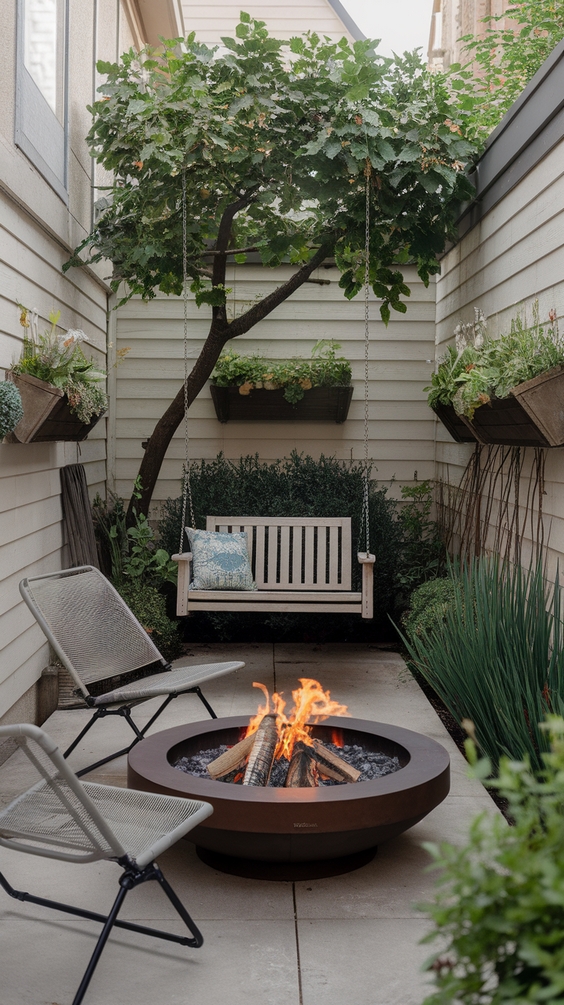 Front Yard Fire Pit Ideas to Boost Curb Appeal with Lights, Seating Areas, and Simple Design