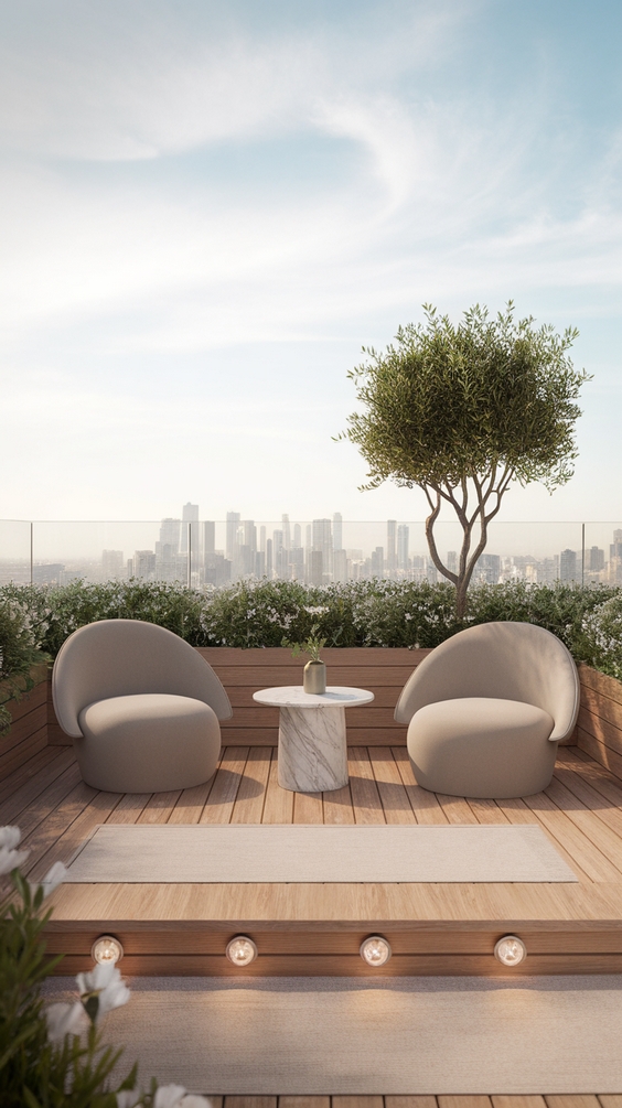 Simple and Stylish Rooftop Terrace Design Ideas for Modern Outdoor Living and Roof Garden Bliss
