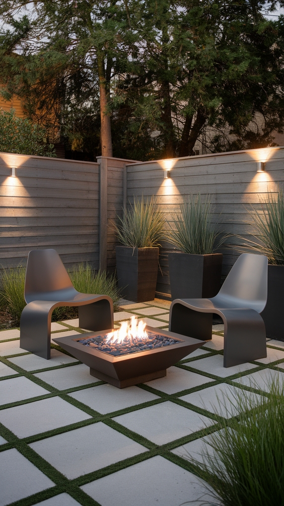 Front Yard Fire Pit Ideas to Boost Curb Appeal with Lights, Seating Areas, and Simple Design