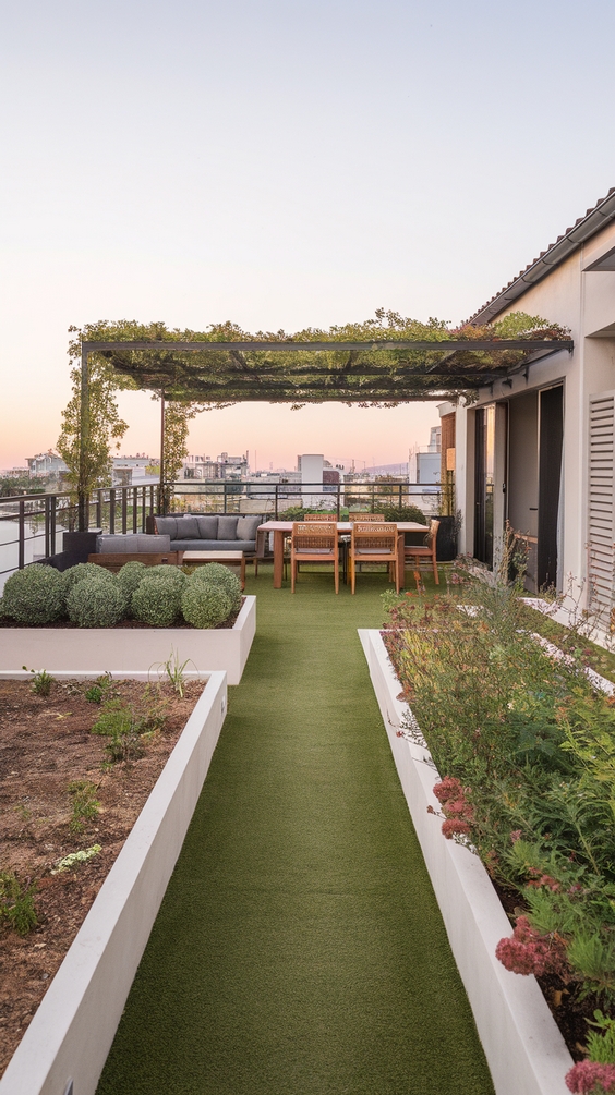 Simple and Stylish Rooftop Terrace Design Ideas for Modern Outdoor Living and Roof Garden Bliss
