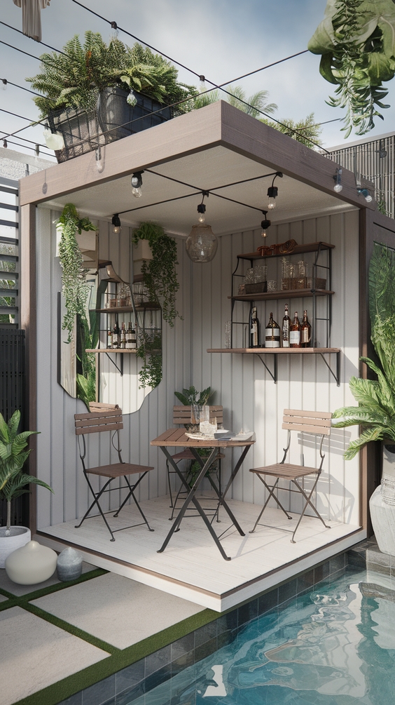 Pool Pavilion Ideas for Modern Outdoor Living with Kitchen, Bar & Fireplace Features