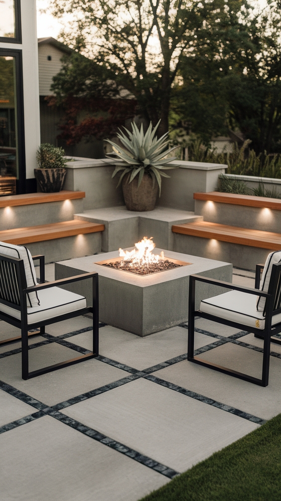 Front Yard Fire Pit Ideas to Boost Curb Appeal with Lights, Seating Areas, and Simple Design