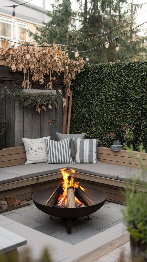 Front Yard Fire Pit Ideas to Boost Curb Appeal with Lights, Seating Areas, and Simple Design