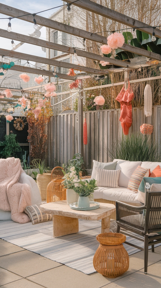 Covered Outdoor Entertaining Area Backyard Tips and Decor Ideas for Every Season