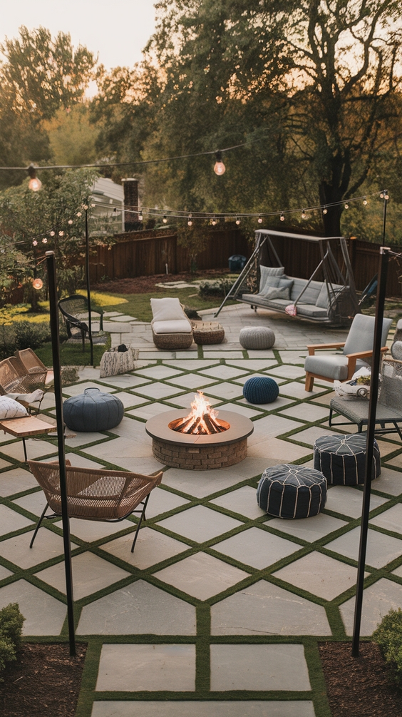 Front Yard Fire Pit Ideas to Boost Curb Appeal with Lights, Seating Areas, and Simple Design