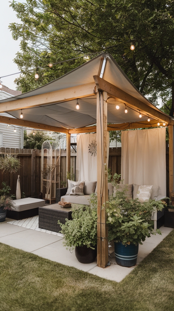 Covered Outdoor Entertaining Area Backyard Tips and Decor Ideas for Every Season
