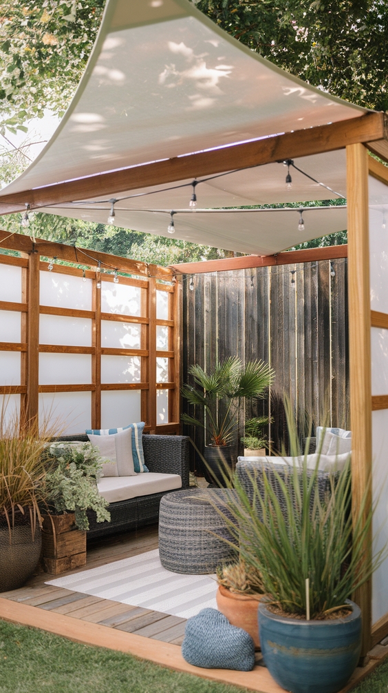 Covered Outdoor Entertaining Area Backyard Tips and Decor Ideas for Every Season