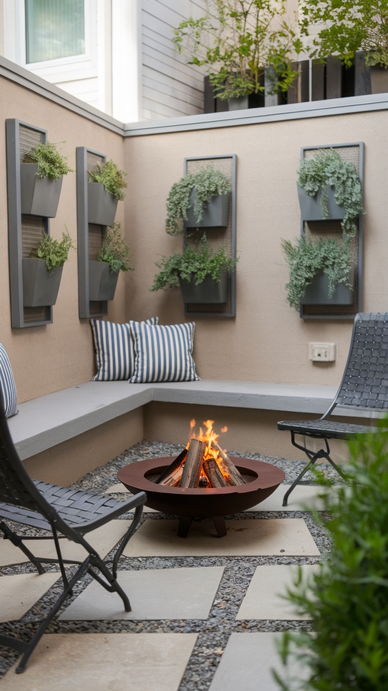 Front Yard Fire Pit Ideas to Boost Curb Appeal with Lights, Seating Areas, and Simple Design