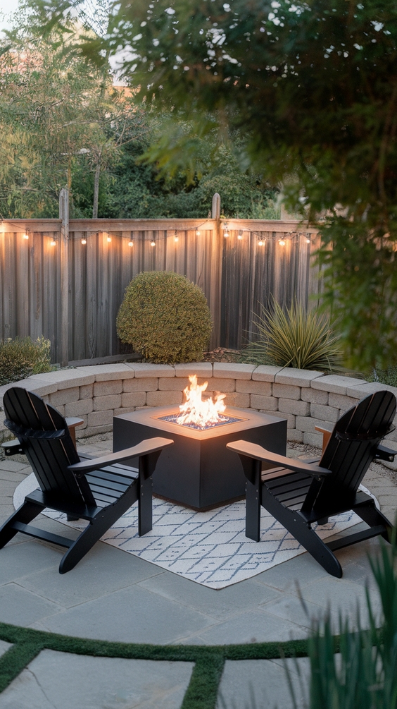 Front Yard Fire Pit Ideas to Boost Curb Appeal with Lights, Seating Areas, and Simple Design