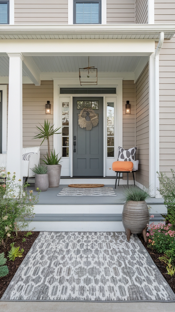 Small Front Porch Ideas Entrance to Boost Curb Appeal on a Budget with Cozy and Modern Decor