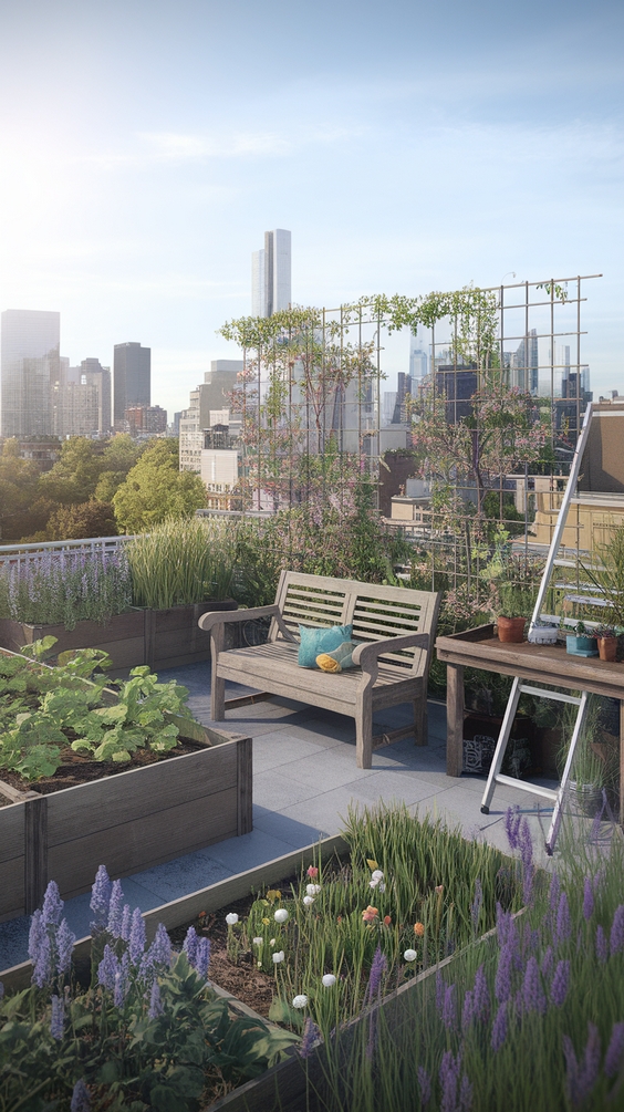 Simple and Stylish Rooftop Terrace Design Ideas for Modern Outdoor Living and Roof Garden Bliss