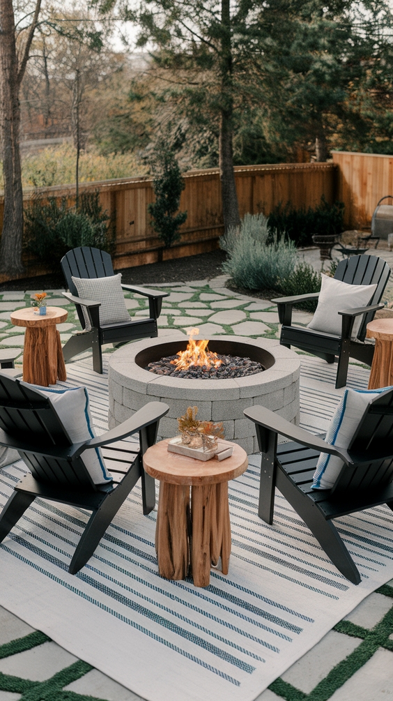 Front Yard Fire Pit Ideas to Boost Curb Appeal with Lights, Seating Areas, and Simple Design