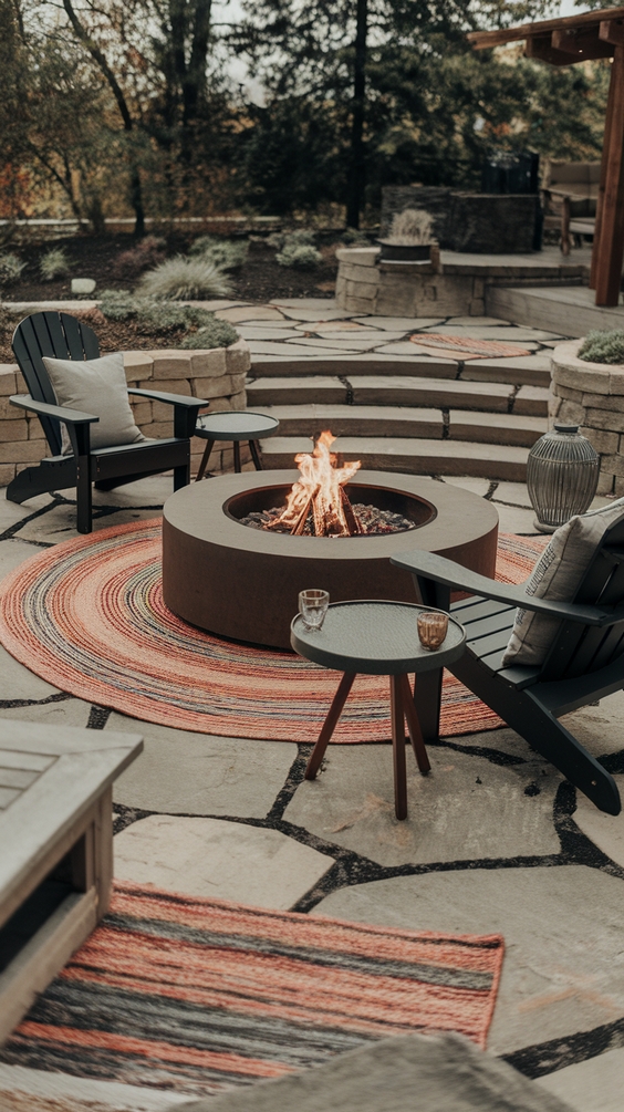 Front Yard Fire Pit Ideas to Boost Curb Appeal with Lights, Seating Areas, and Simple Design