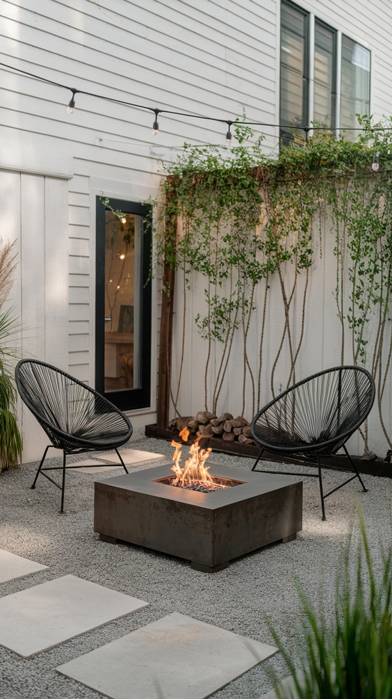 Front Yard Fire Pit Ideas to Boost Curb Appeal with Lights, Seating Areas, and Simple Design