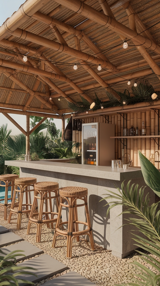 Pool Pavilion Ideas for Modern Outdoor Living with Kitchen, Bar & Fireplace Features