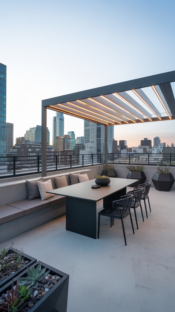 Simple and Stylish Rooftop Terrace Design Ideas for Modern Outdoor Living and Roof Garden Bliss